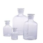 BOTTLE REAGENT GLASS STOPPER NARROW NECK CLEAR