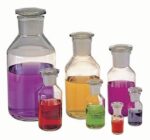 BOTTLE REAGENT GLASS STOPPER WIDE NECK CLEAR
