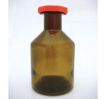 BOTTLE REAGENT PLASTIC STOPPER NARROW NECK AMBER